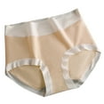 thumbnail image 1 of Ladies Underwear Women's Cotton Underwear, Laides Lightweight & Breathable Panties, Mid-Waist Soft Underpants Briefs, Available in Plus Size Underwear Women Pack Briefs Beige XL, 1 of 5