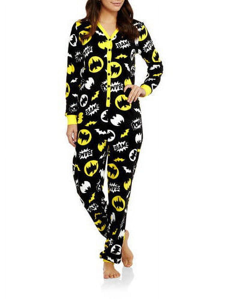 Ladies Union Suit One Piece Pajama With Butt Flap