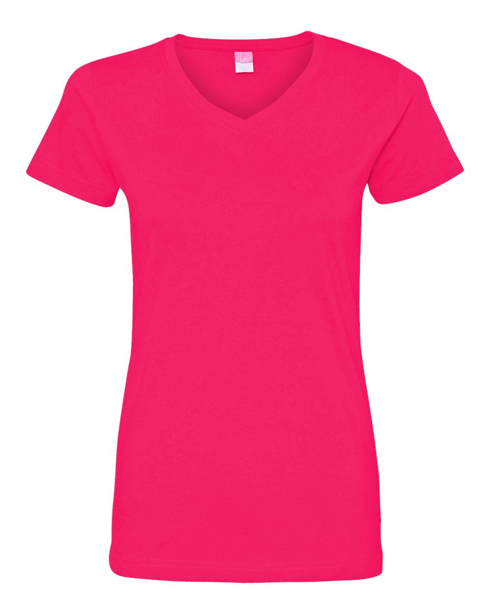 Camiseta 'Shine Bright' Para Mujer - Rosa Vibrante, Algodón Cómodo, Talla 5XL - Ideal Para Looks Casuales