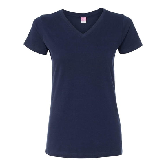 Ladies' V-Neck Fine Jersey T-Shirt