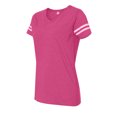 thumbnail image 1 of Ladies V-Neck Football Tee, 1 of 1