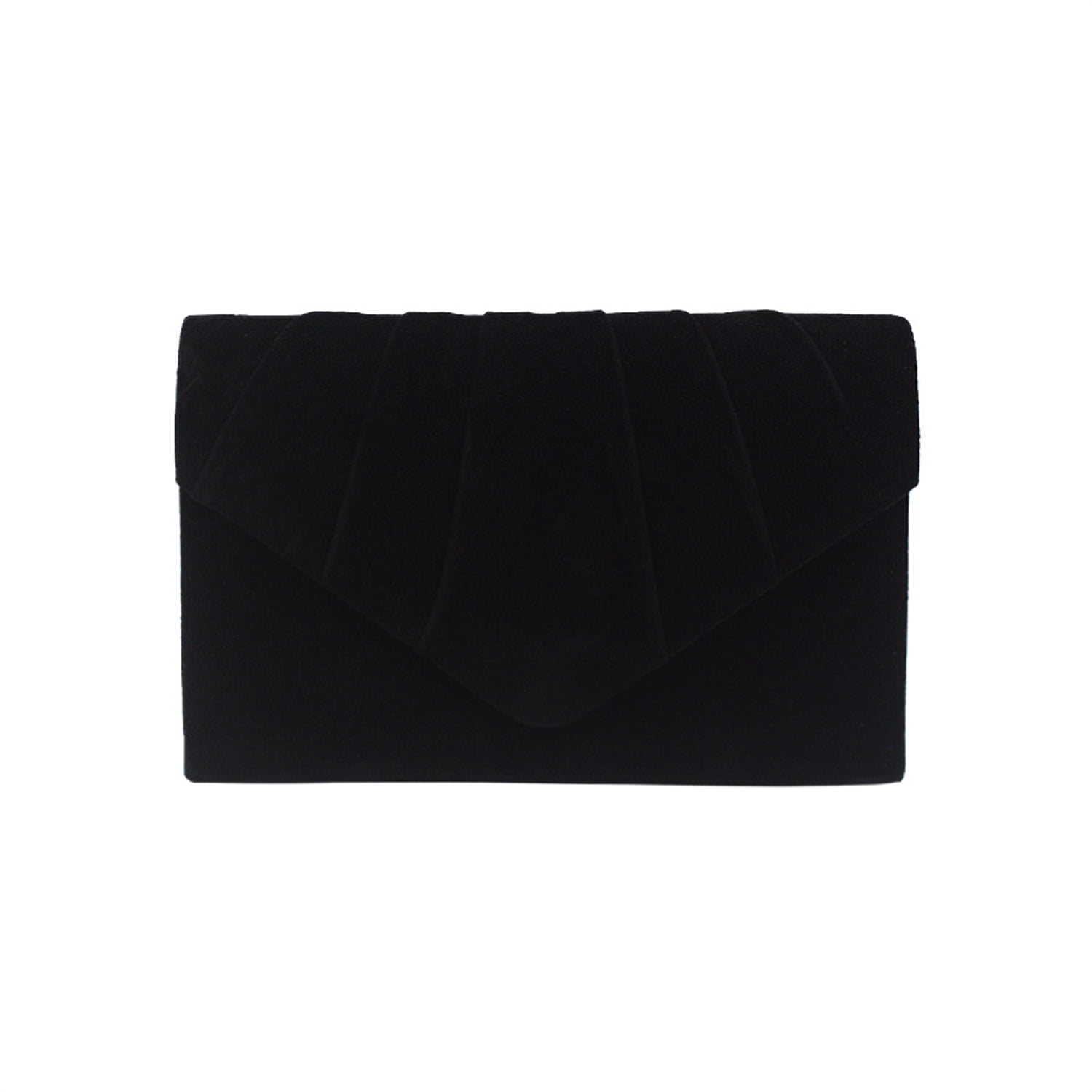 Large black hot sale suede clutch bag