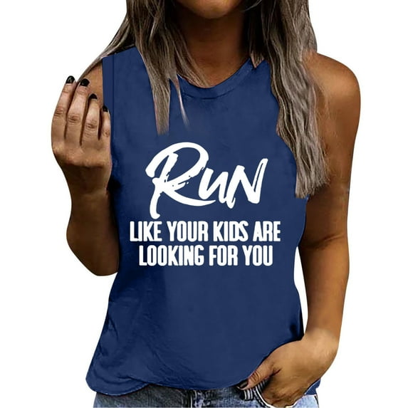 Ladies Vest Top Round Neck Sleeveless Tank Tops Women Love Heart Print T Shirts Regular Loose Tshirt Blouse Undershirt Tank Top Ladies Slim-Fit Stretch Tee Shirt Size 8-16