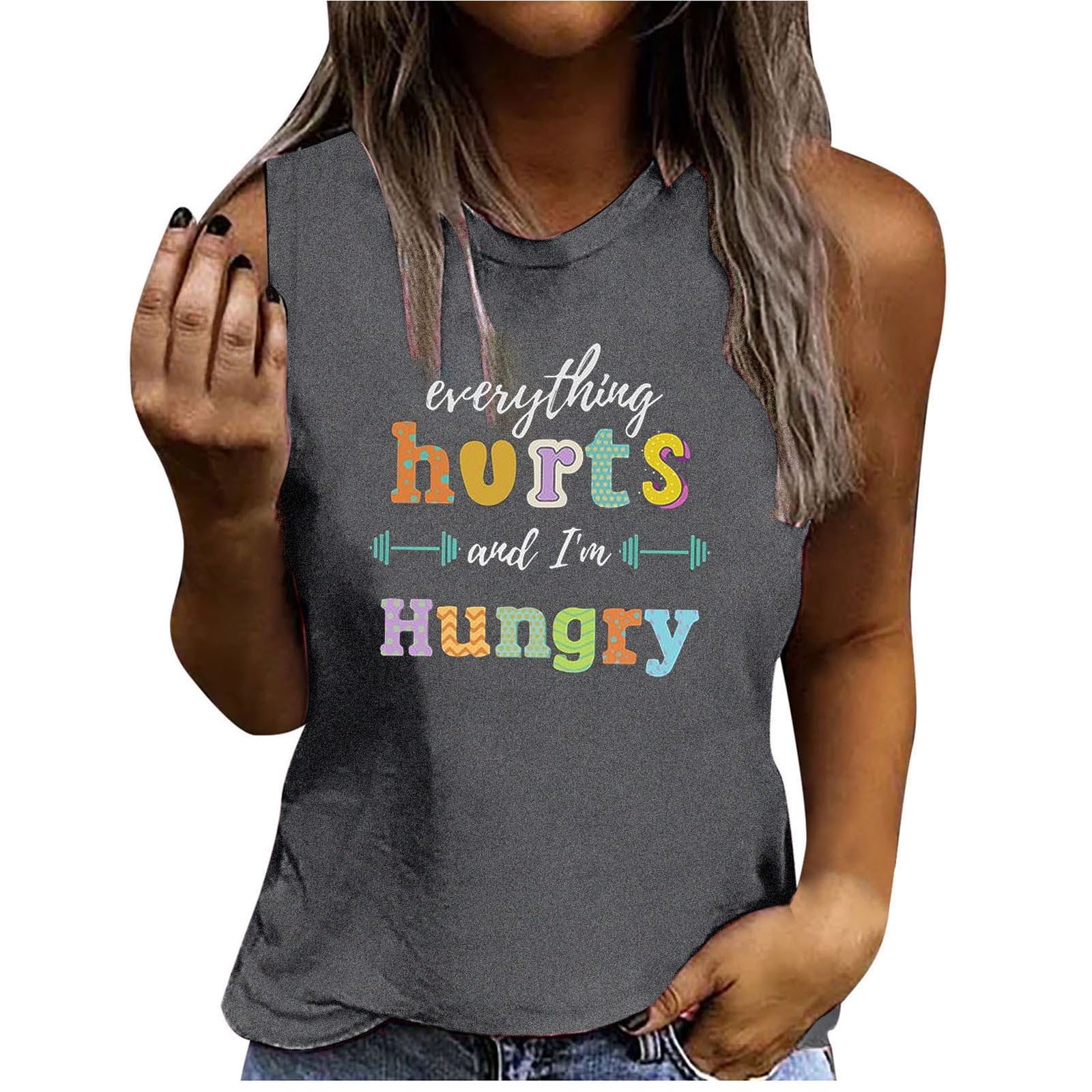 WDIRARA Women's American Flag Print Crop Tank Top - Sleeveless, Round Neck, Casual Summer Tee