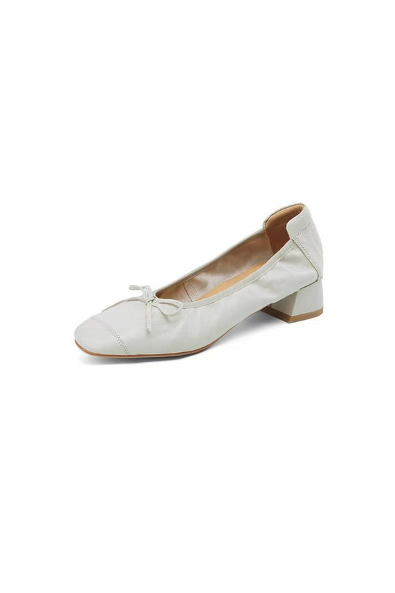 Ladies' Vintage Ballet Flats, Soft Leather Style, Slip-on