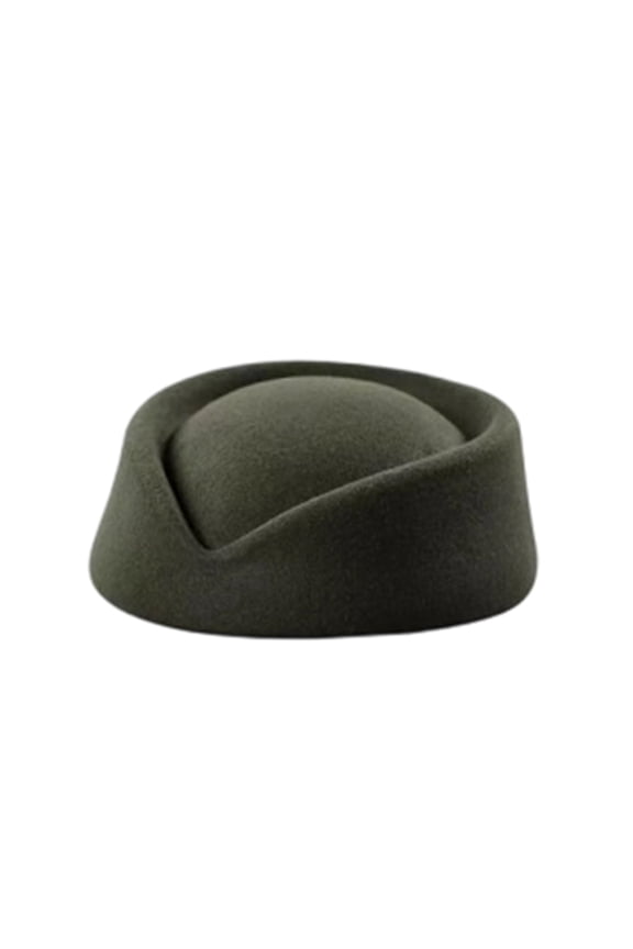 Ladies Vintage Solid Color Felt Pillbox Hat Classic Structured Cap for Costume Party Stage Performance Daily Wear Purple