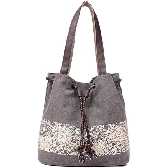 Ladies Wandering Bag Top Carrying Handbag Tote Canvas Shoulder Bag Casual Crossbody Vintage Purse