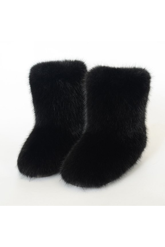 Ladies' Warm And Slip Border Imitation Midsole Imitation Winter Boots