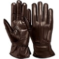 thumbnail image 1 of MRX Ladies Warm Winter Gloves Dress Thermal Lining Genuine Leather Brown, L, 1 of 5
