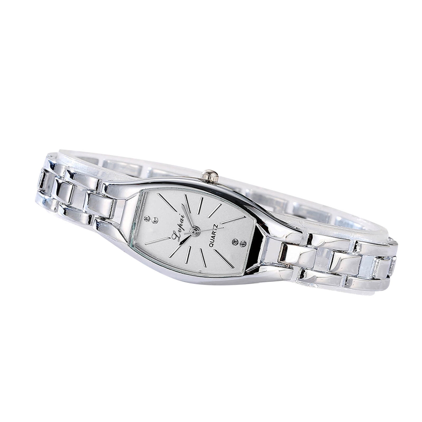 Ladies Watch Elegant Ladies Simple Quartz Watch Diamond Square Dial