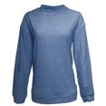 thumbnail image 1 of Ladies' Weekend French Terry Mock Neck Crew - ROYAL - L, 1 of 3