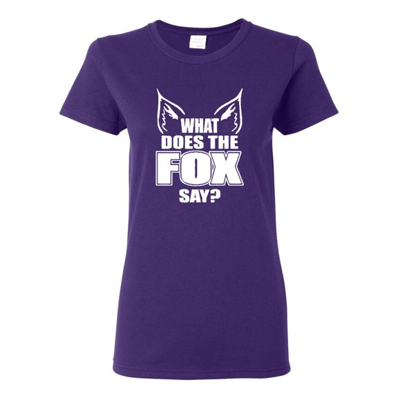 Ladies What Does the Fox Say T-Shirt Tee
