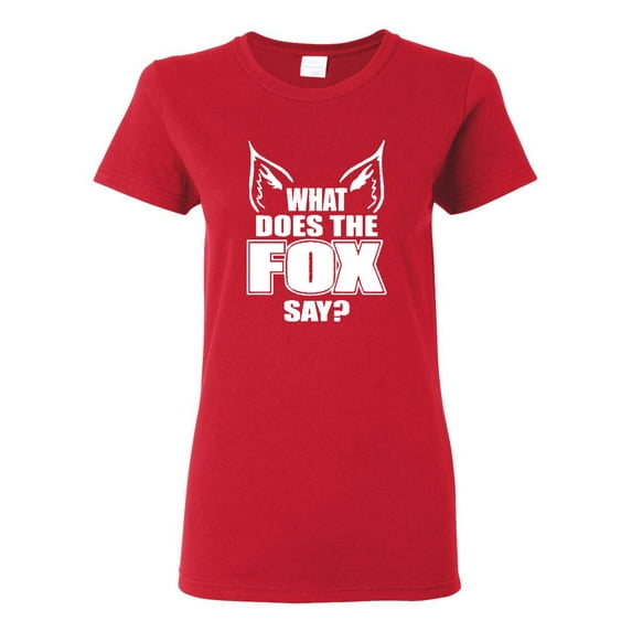 Ladies What Does the Fox Say T-Shirt Tee