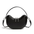 thumbnail image 1 of NARNI Crescent Crossbody Bag for Women, Small Leather Shoulder Purse with Multiple Pockets, 1 of 5
