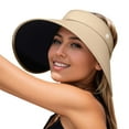 thumbnail image 1 of Ladies Wide Brim Sun Hat UPF 50+ Adjustable Folding Beach Cap for Outdoor Cycling Travel Sports, 1 of 5