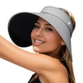 thumbnail image 1 of Ladies Wide Brim Sun Hat UPF 50+ Adjustable Folding Beach Cap for Outdoor Cycling Travel Sports Visor, 1 of 5