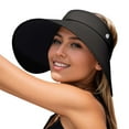 thumbnail image 1 of Ladies Wide Brim Sun Hat UPF 50+ Adjustable Folding Beach Cap for Outdoor Cycling Travel Sports Visor, 1 of 5