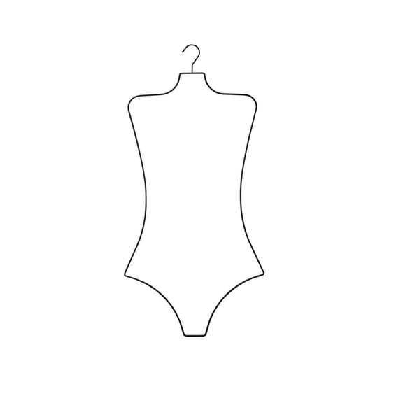 Ladies Wire Body Shape Swimwear/Bikini Hanger - Sold in a Pack of 3