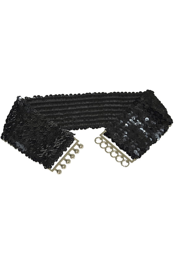 Ladies Women Girls Fashion Party Sequins Elastic Stretch Shiny Waist Band Belt