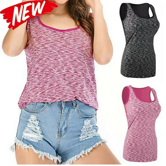 Ladies Women Loose Sleeveless Casual Tank T-Shirt Blouse Tops Vest Solid Home