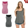 thumbnail image 1 of Ladies Women Loose Sleeveless Casual Tank T-Shirt Blouse Tops Vest Solid Home, 1 of 7