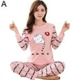 thumbnail image 1 of Ladies Womens Pyjamas Set Long Sleeve Top Nightwear Pajamas H5V9, 1 of 1