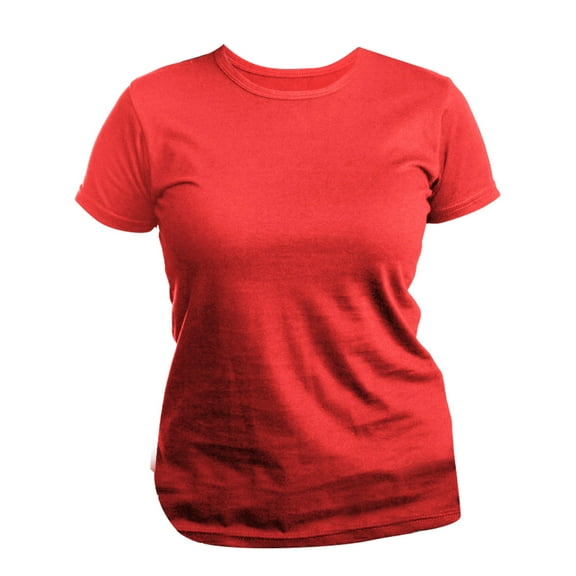 Ladies/Womens Short Sleeve Slim Fit T-Shirt (British Made)