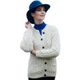 thumbnail image 1 of Ladies Wool Cardigan - Imported from Ireland, Traditional Style, Natural, Large, 1 of 3