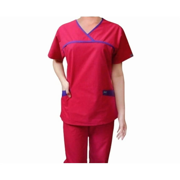 Ladies Y-Neck Scrub Set