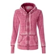 thumbnail image 1 of Ladies' Zen Full-Zip Fleece Hooded Sweatshirt - WILDBERRY - 2XL, 1 of 5