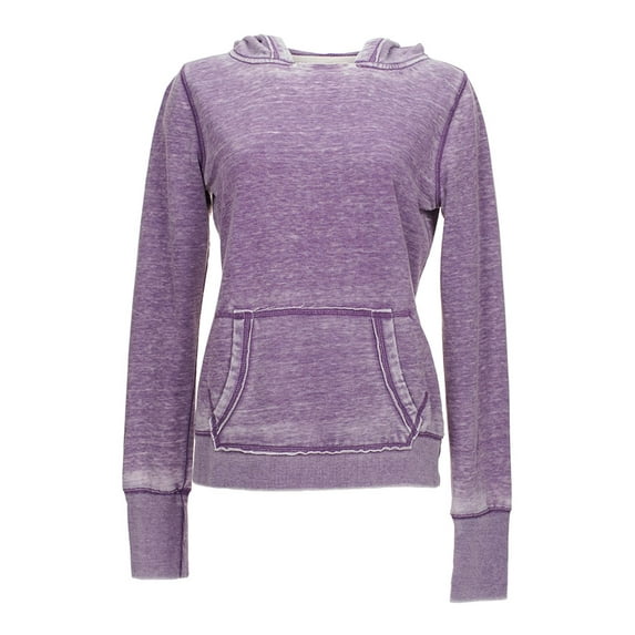 Ladies' Zen Pullover Fleece Hooded Sweatshirt - VERY BERRY - XS