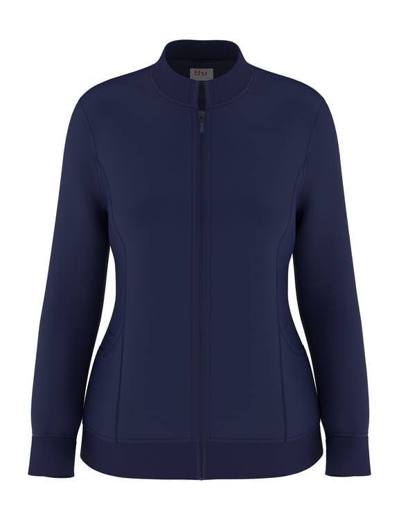 Ladies Zip Front Nursing Scrub Warmup Jacket 4 Colors Sizes XS S M L XL 2XL
