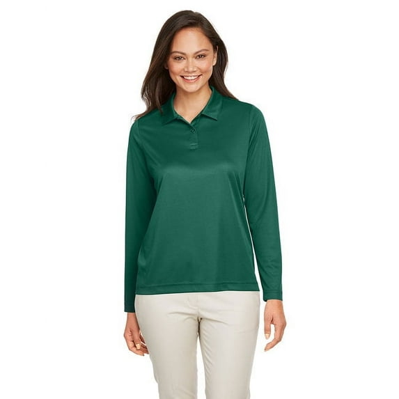 Ladies' Zone Performance Long Sleeve Polo - SPORT FOREST - 3XL