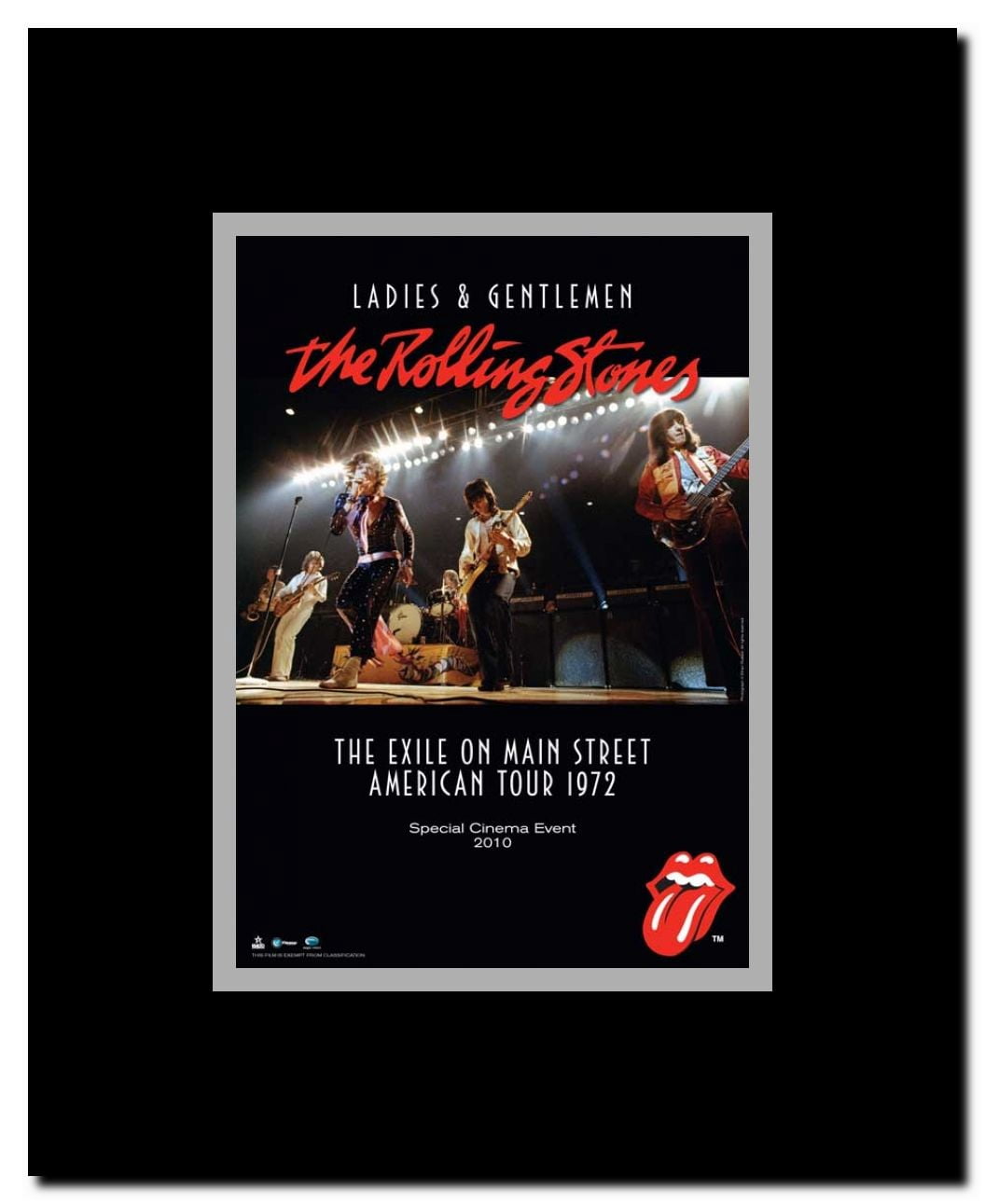 Ladies and Gentlemen: The Rolling Stones Framed Movie Poster
