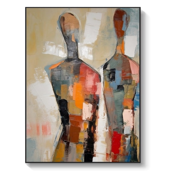 Ladies gift, elegant female back oil painting, original female figure oil painting, modern home art,102*76cm (40*30) inches,stretched + black frame