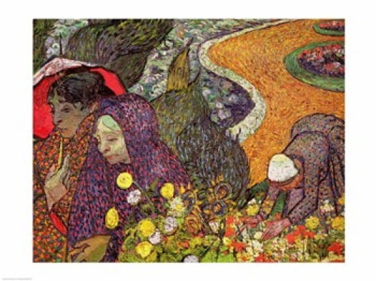 Ladies of Arles Canvas Art - Vincent Van Gogh (24 x 18)