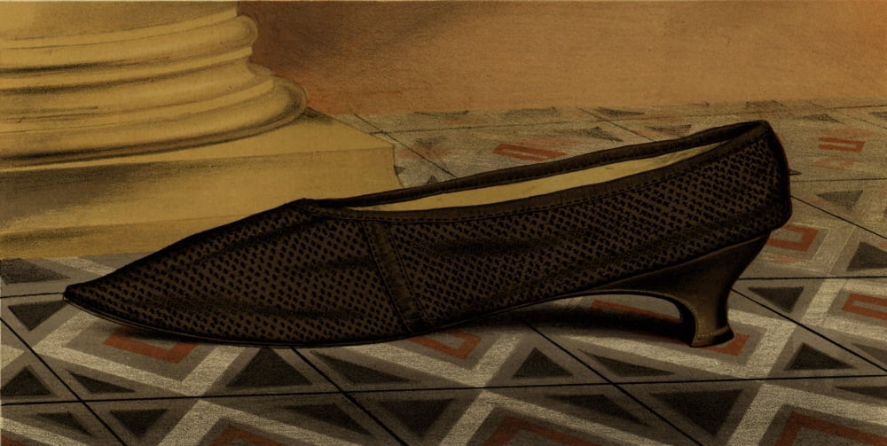 Ladies old-fashioned shoes 1885 Shoe 6 Canvas Art - Unknown (24 x 36)