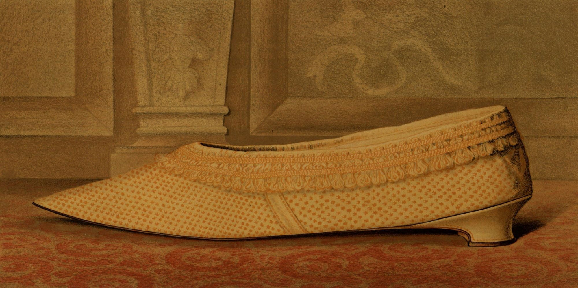Ladies old-fashioned shoes 1885 Shoe 7 Canvas Art - Unknown (24 x 36)