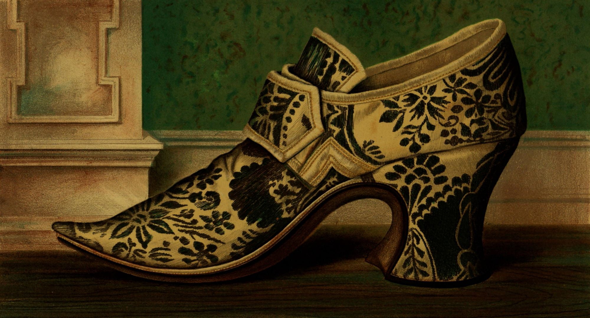 Ladies old-fashioned shoes 1885 Shoe 8 Canvas Art - Unknown (24 x 36)