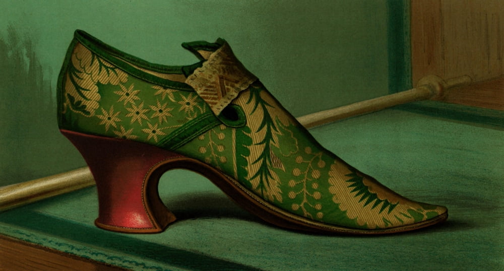 Ladies old-fashioned shoes 1885 Shoe 9 Canvas Art - Unknown (18 x 24)