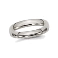 thumbnail image 1 of Gem & Harmony Ladies or Mens Chisel 4mm Comfort Fit Titanium Wedding Band Ring for Women, 1 of 7