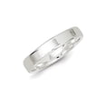 thumbnail image 1 of Ladies or Mens Comfort Fit 4mm Flat Wedding Band Ring in Sterling Silver for Women, 1 of 5