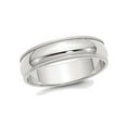 thumbnail image 1 of Gem & Harmony Ladies or Mens Sterling Silver 6mm Milgrain Wedding Band Ring for Men, 1 of 5