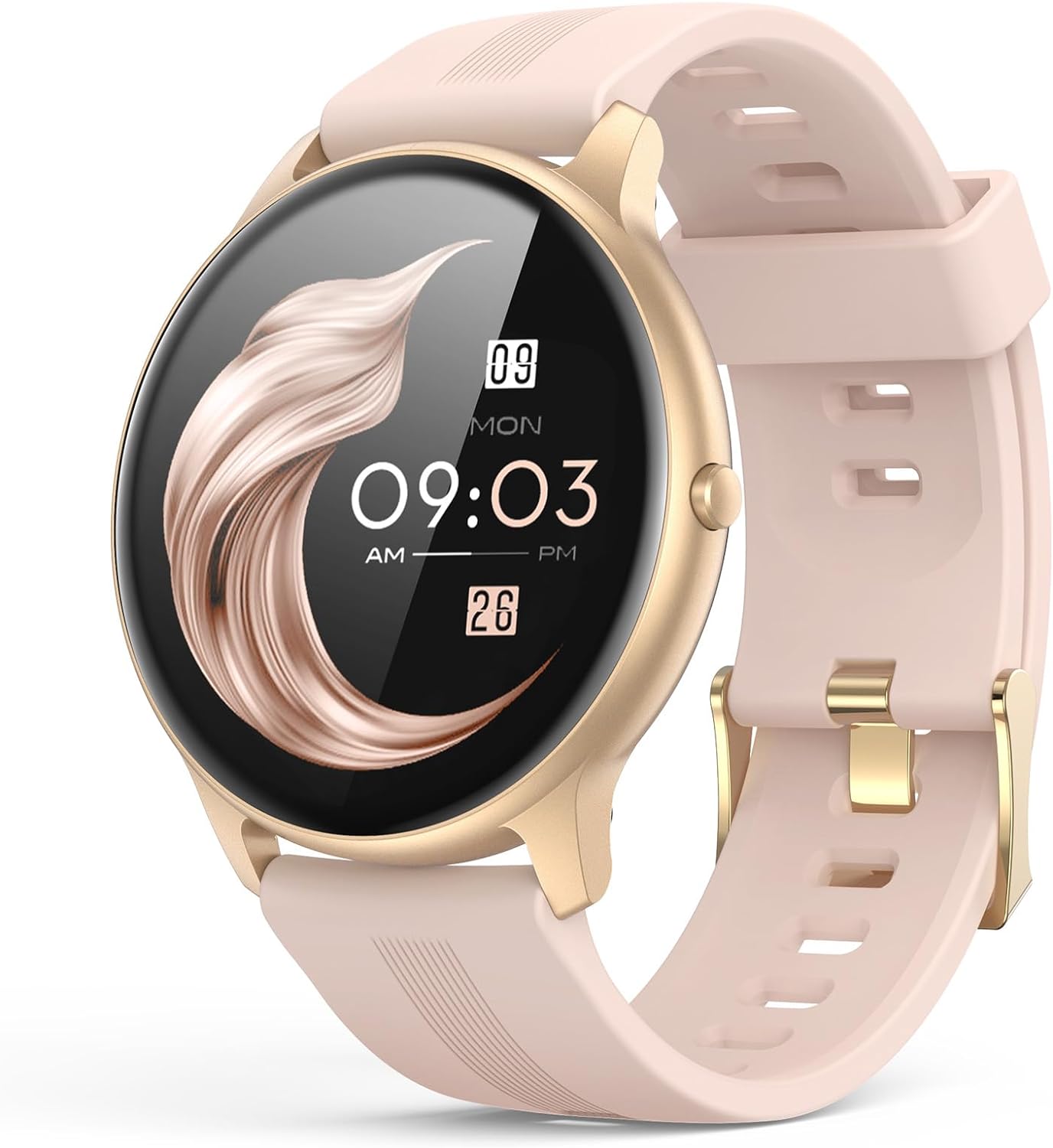 Ladies smart watch smart watch suitable for Android and iOS mobile phones IP68 waterproof activity tracker with full touch screen heart rate monitor pedometer sleep monitor pink Walmart