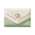 thumbnail image 1 of Ladies stitching wallet, fashionable and simple wallet, 1 of 5