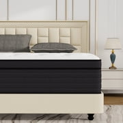 Yilicy 12 inch Queen Mattress, Gel Memory Foam & Spring Hybrid Medium Comfort Mattress in a Box,Adult