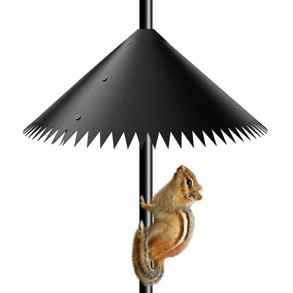 Ladironeky Squirrel Baffle for Bird Feeder Pole, 2025 Outdoor New Wrap Around Squirrel Baffle - 14 inch