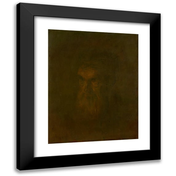 Ladislav Mednyánszky 15x18 Black Modern Framed Museum Art Print Titled - Head Study of an Old Man (1895-1900)