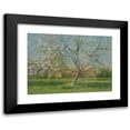 thumbnail image 1 of Ladislav Mednyánszky 18x14 Black Modern Framed Museum Art Print Titled - Study of Blooming Trees in an Orchard (1900-1910), 1 of 5