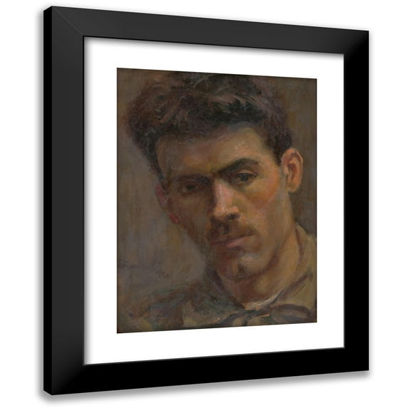 Ladislav Treskoň 19x24 Black Modern Framed Museum Art Print Titled - Head Study of a Man (1920)